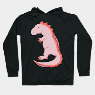 pink dinosaur Hoodie